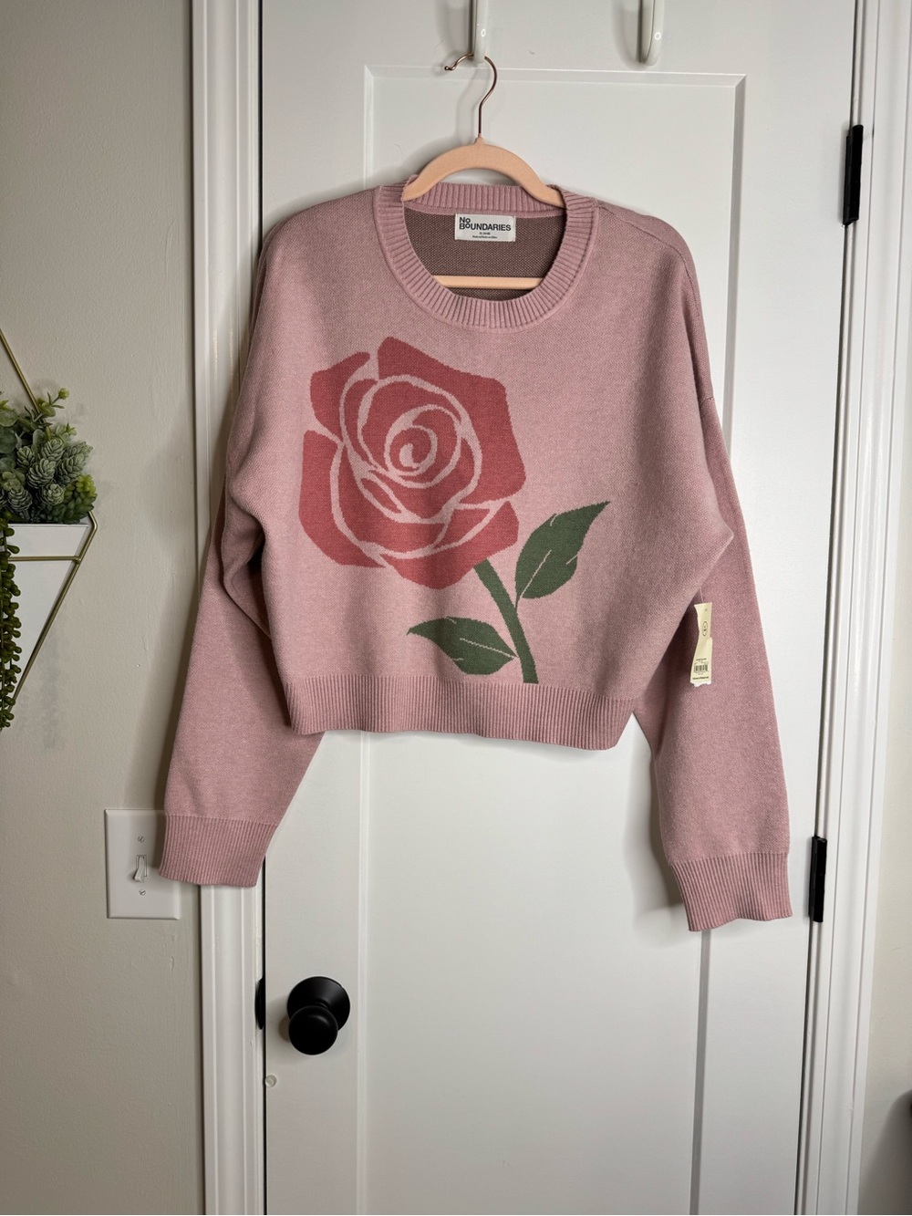 No Boundaries Pink Rose Sweater